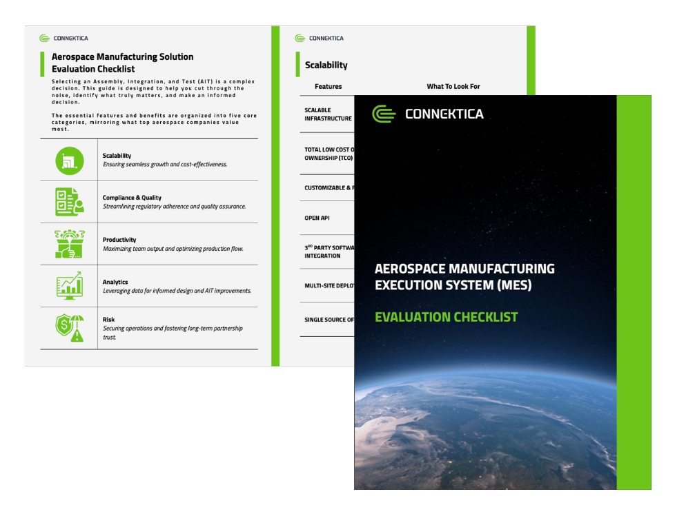 MES Evaluation Checklist for Aerospace SMBs