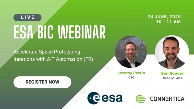 ESA BIC Webinar with Connektica, aerospace MES for SMBs